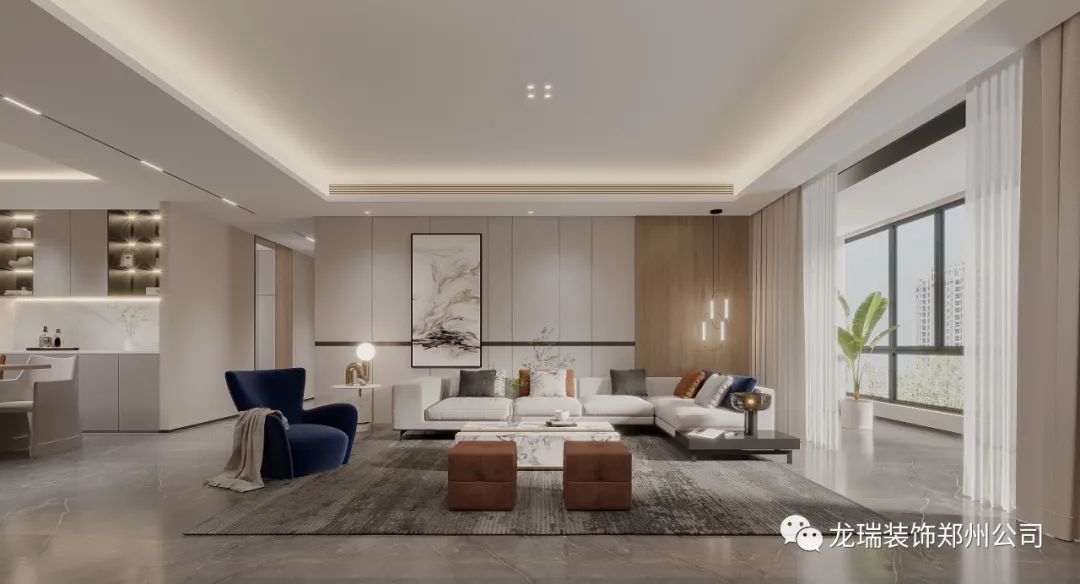 金沙湖新东方侘寂风住宅丨郑州龙瑞装饰工程有限公司-105