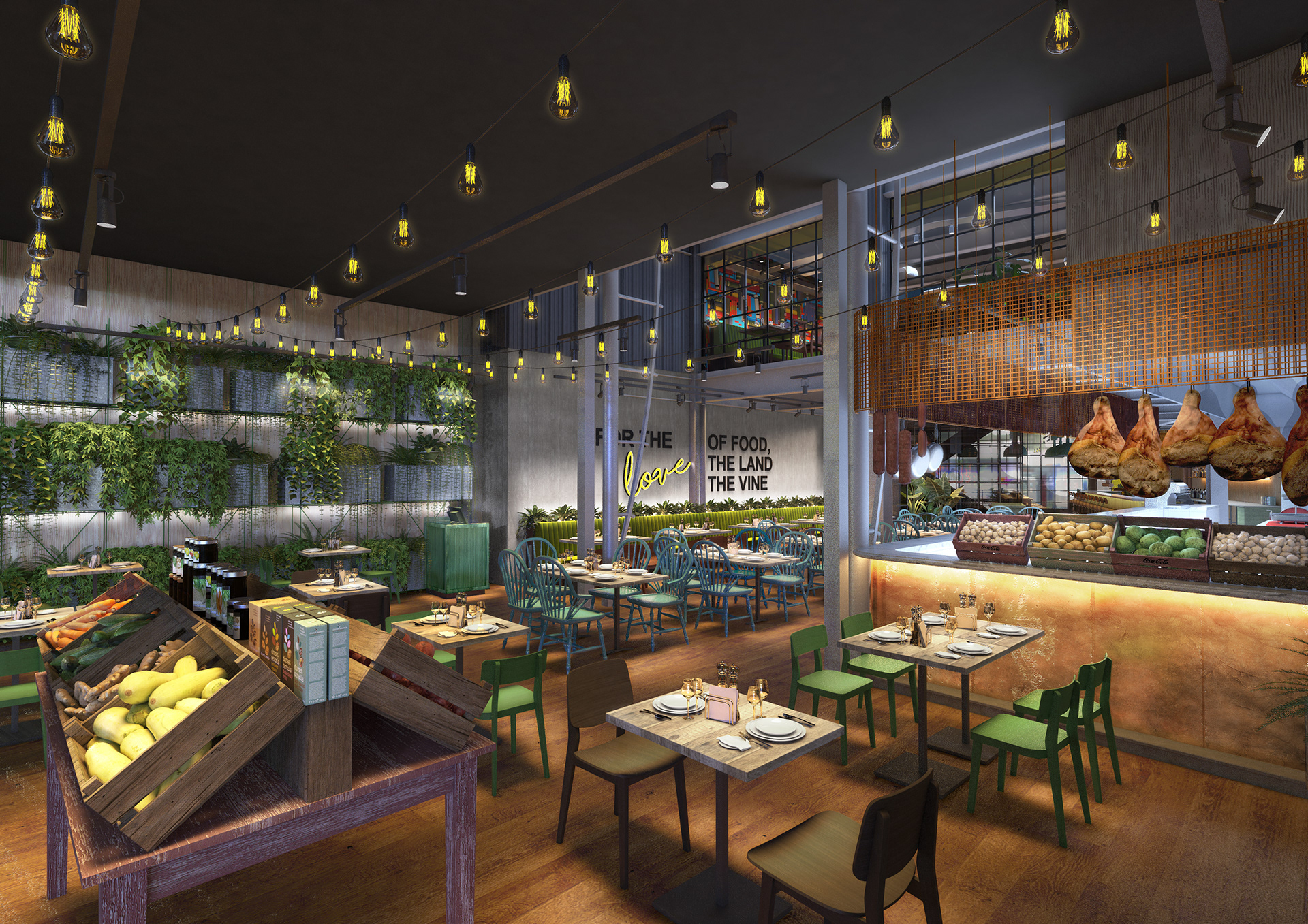 Butcher & The Farmer O2 Arena London| Restaurant Design-55