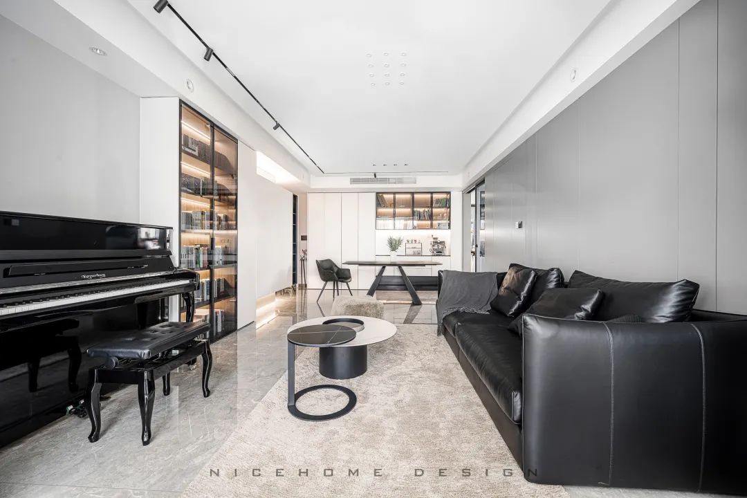 《青秀澜湾》现代简约风格住宅设计丨浙江南鸿装饰-28