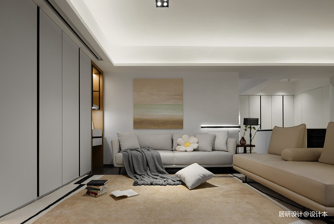 50万元三居97平米装修案例·效果图  暖暖｜四道暗门盘活整个家-32