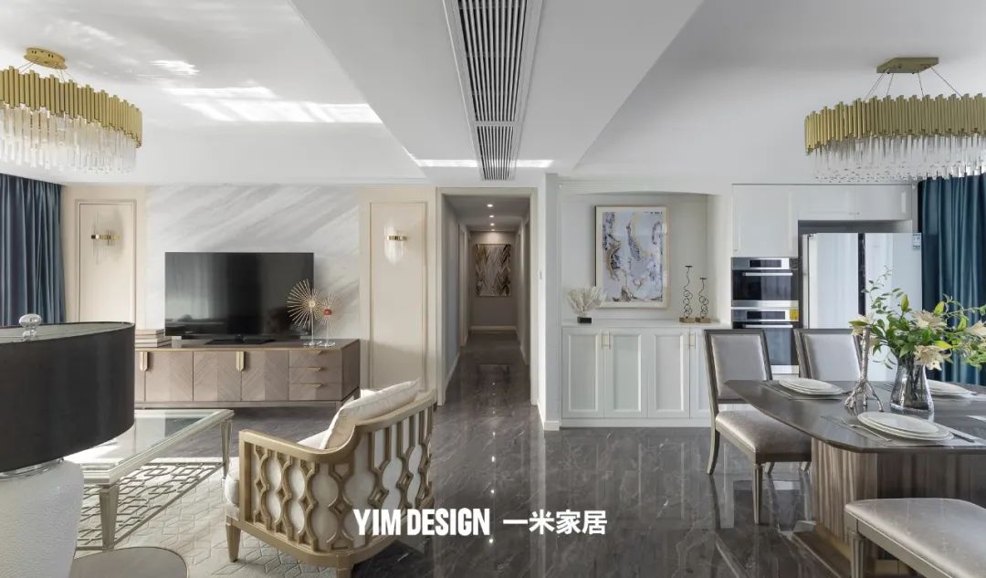 湖景轻奢美式宅丨一米家居,有料美学-7