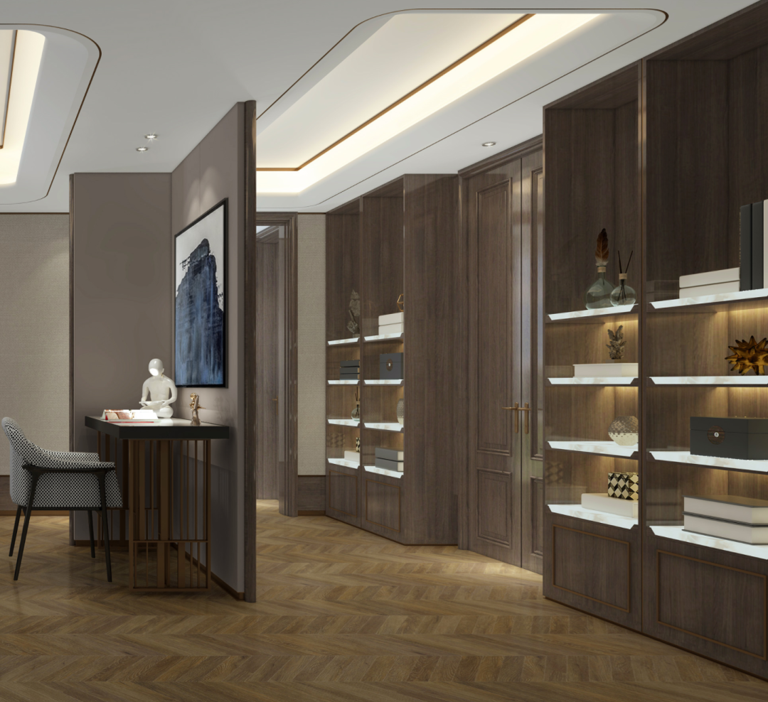 《富春山居》穿越时空,1300 平米低奢东方美墅-71