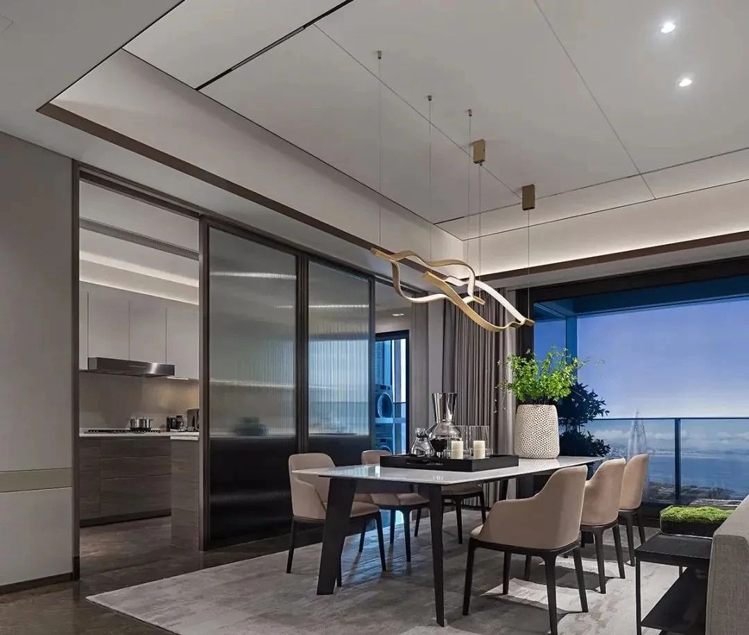 深圳湾顶级豪宅大平层样板间 让景观与室内融为一体  SCDA新作-7