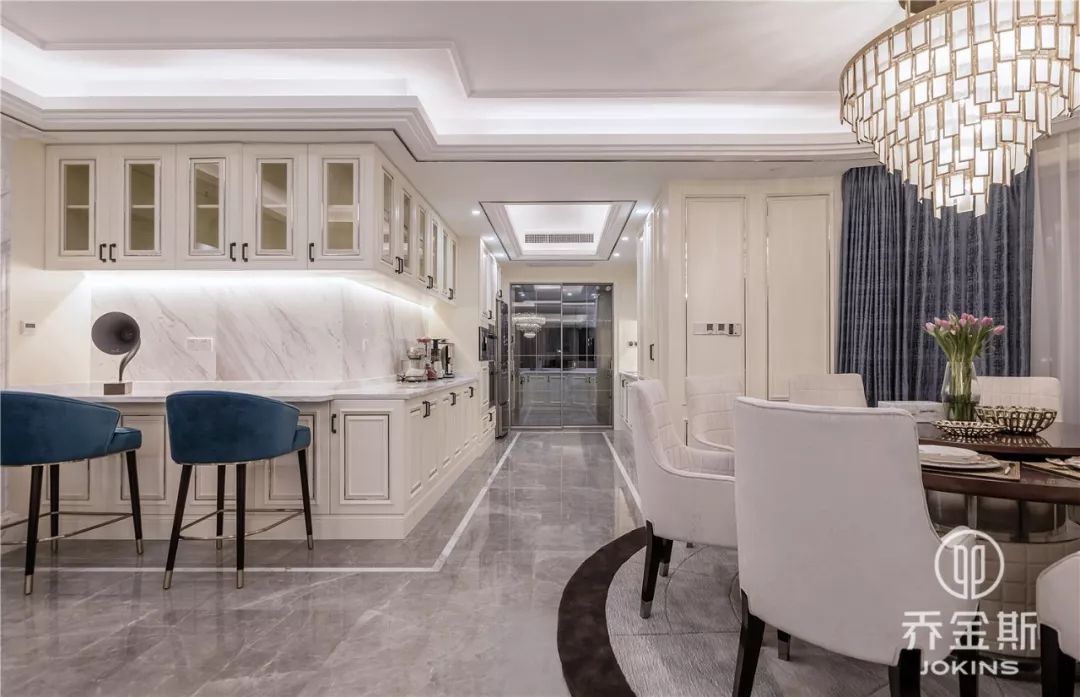 法式轻奢浪漫风情,乔金斯 250m²大平层设计-25