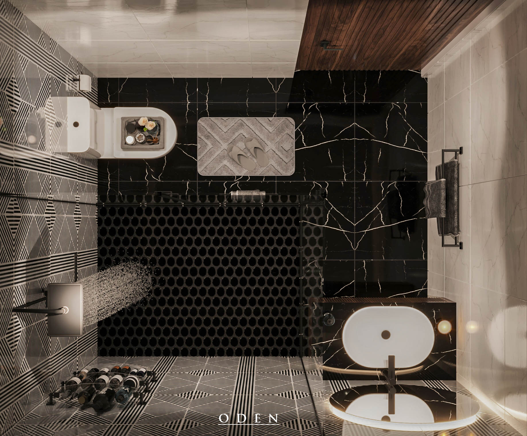 劣势方浴室  奥登丨美国-9