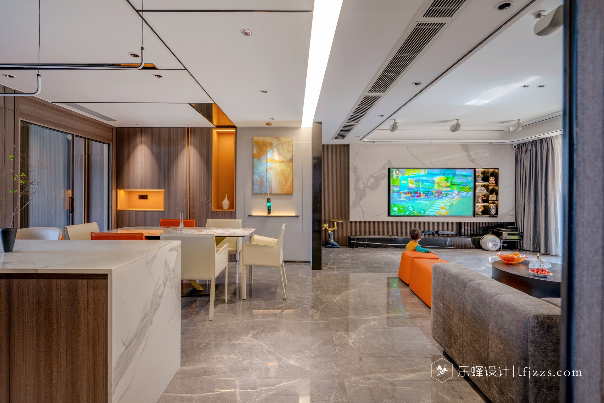 200平现代轻奢，这才是浪漫与温馨的居家方式！-4