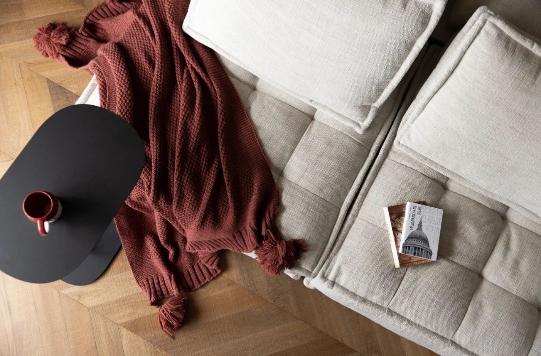 黑白灰+木色，89㎡书香一室户｜涵瑜设计-3