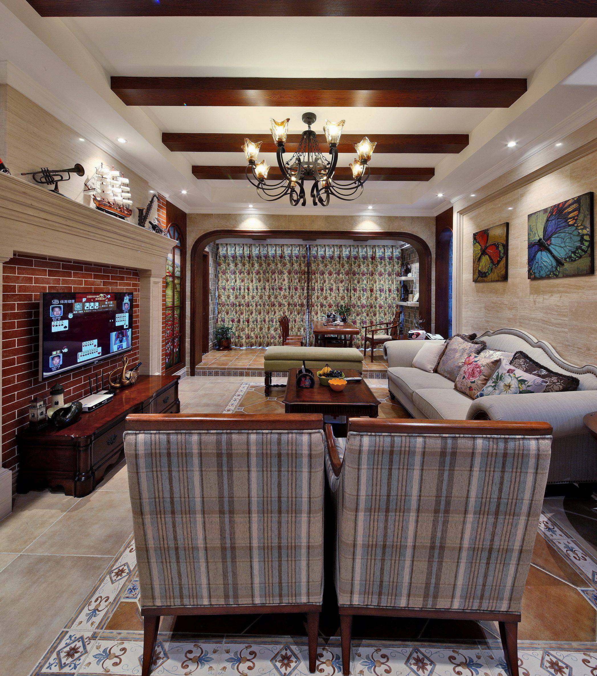 深圳慢城美式风格家居    白益森设计作品-1