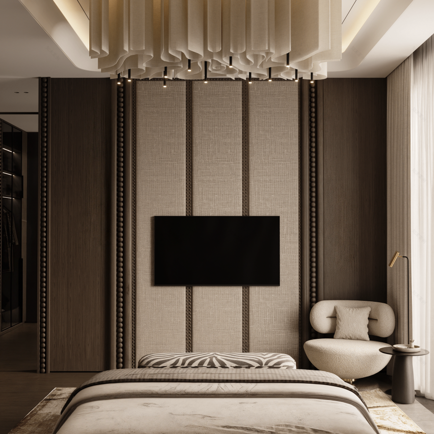 简约卧室丨俄罗斯莫斯科-8