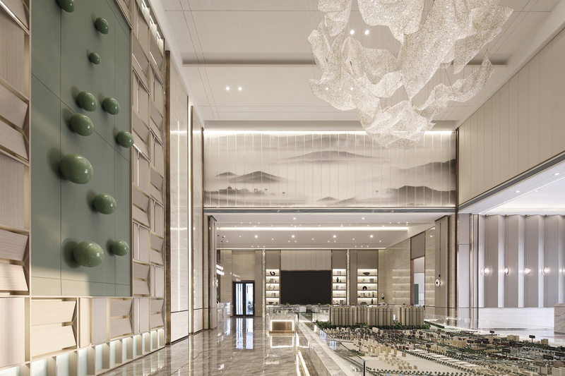 游牧之城的绿色低奢售楼处-11