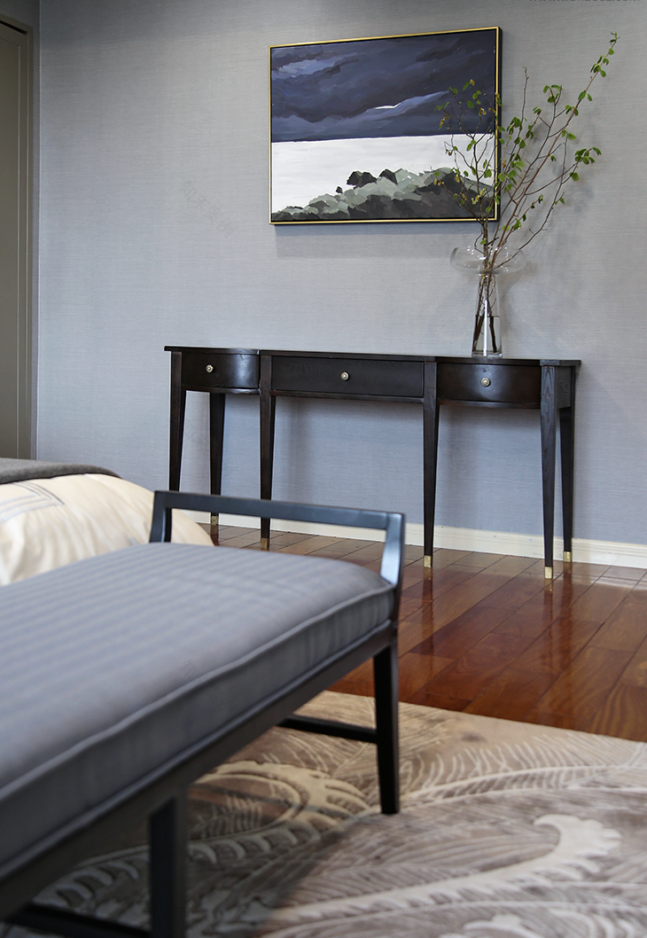 黛蓝绅士的 260㎡美式轻奢生活-39