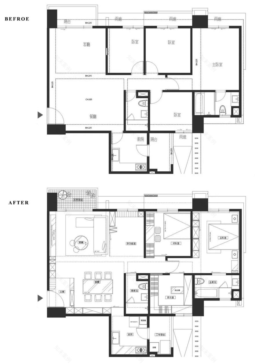 90㎡百变永恒公寓设计丨YPJL 元朴设计-25