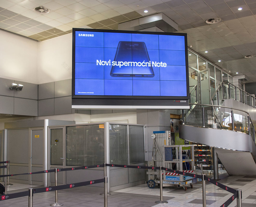 贝尔格莱德尼古拉·特斯拉机场2号航站楼两块数字LCD屏建设丨ARTHS Studio Čubra-2