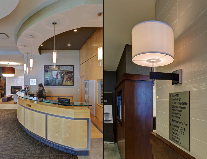 蒙特利尔机场万豪酒店Marriott Courtyard设计-4