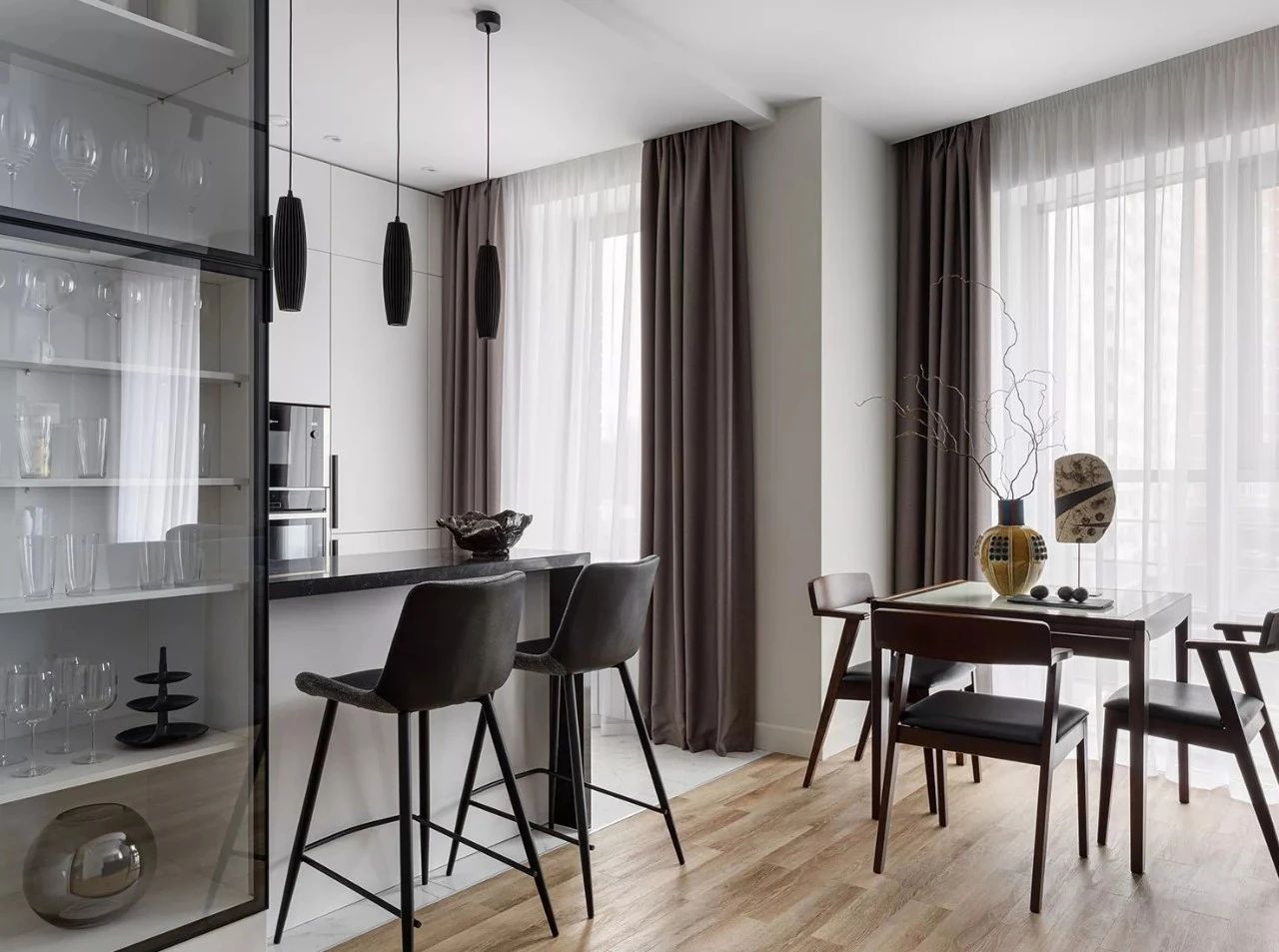 退休夫妇的 78㎡功能空间设计丨arta Loguntsova-19