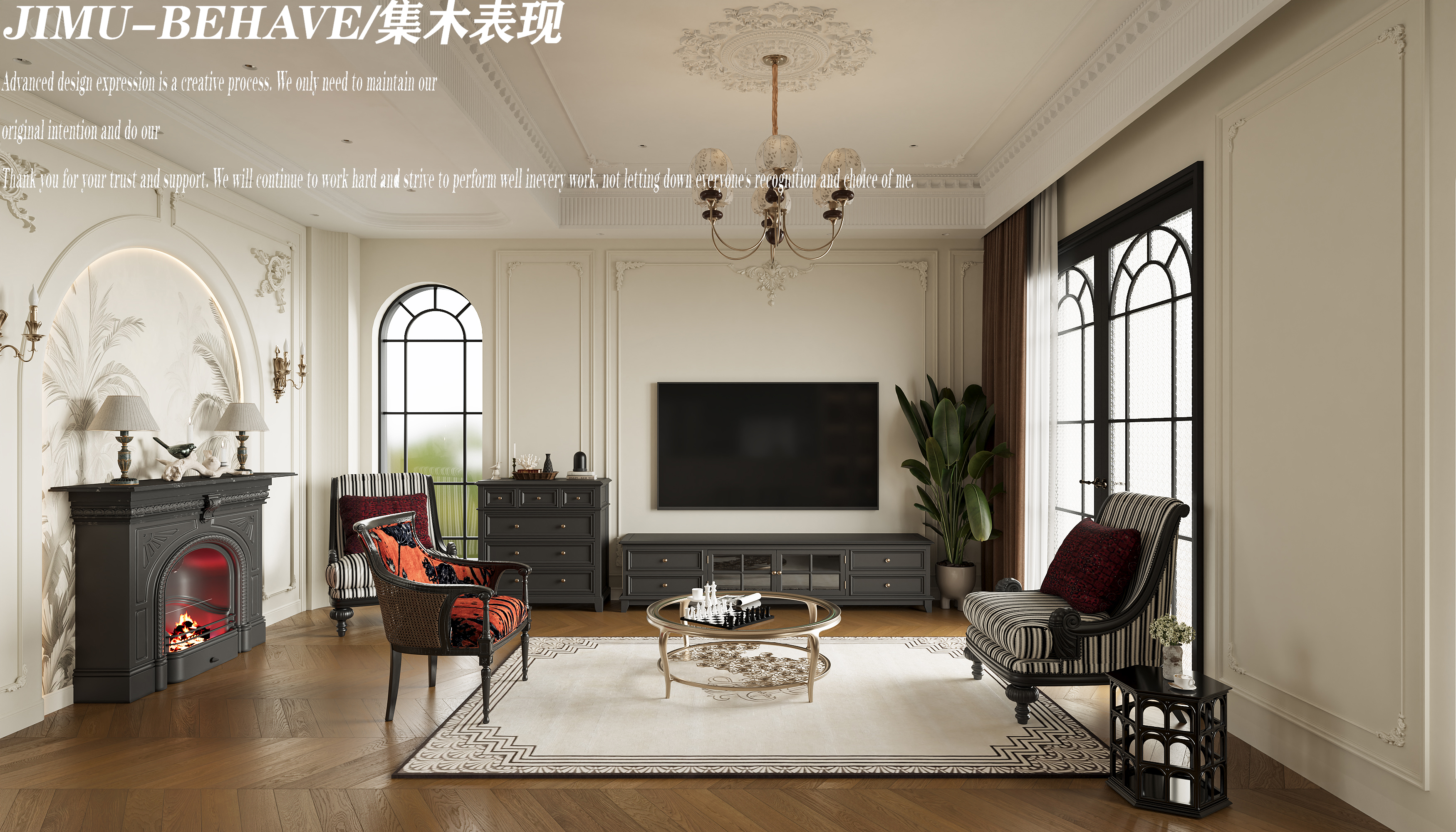 私宅 I 摩登法式JM VISUAL3D Max + CR +PS-1