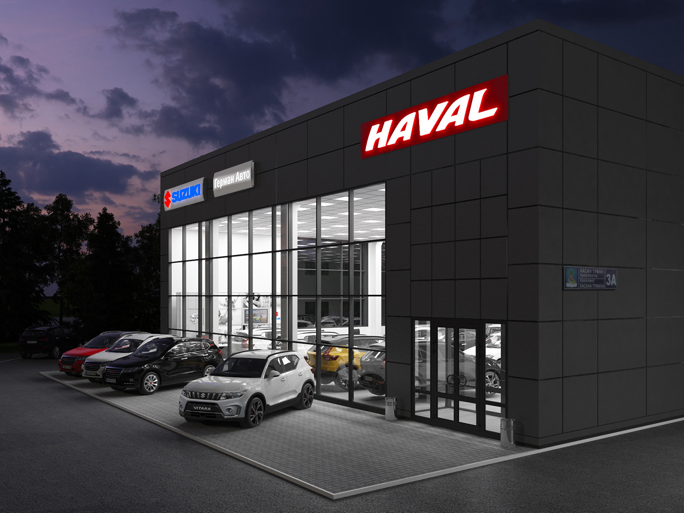 Визуализация автосалона-5