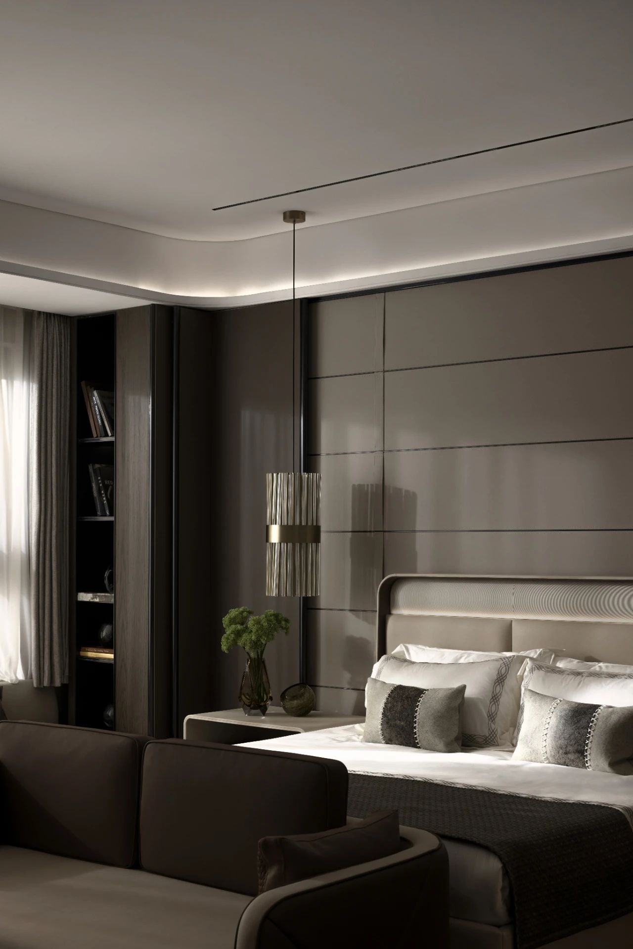 现代轻奢样板间丨璞辉设计-19