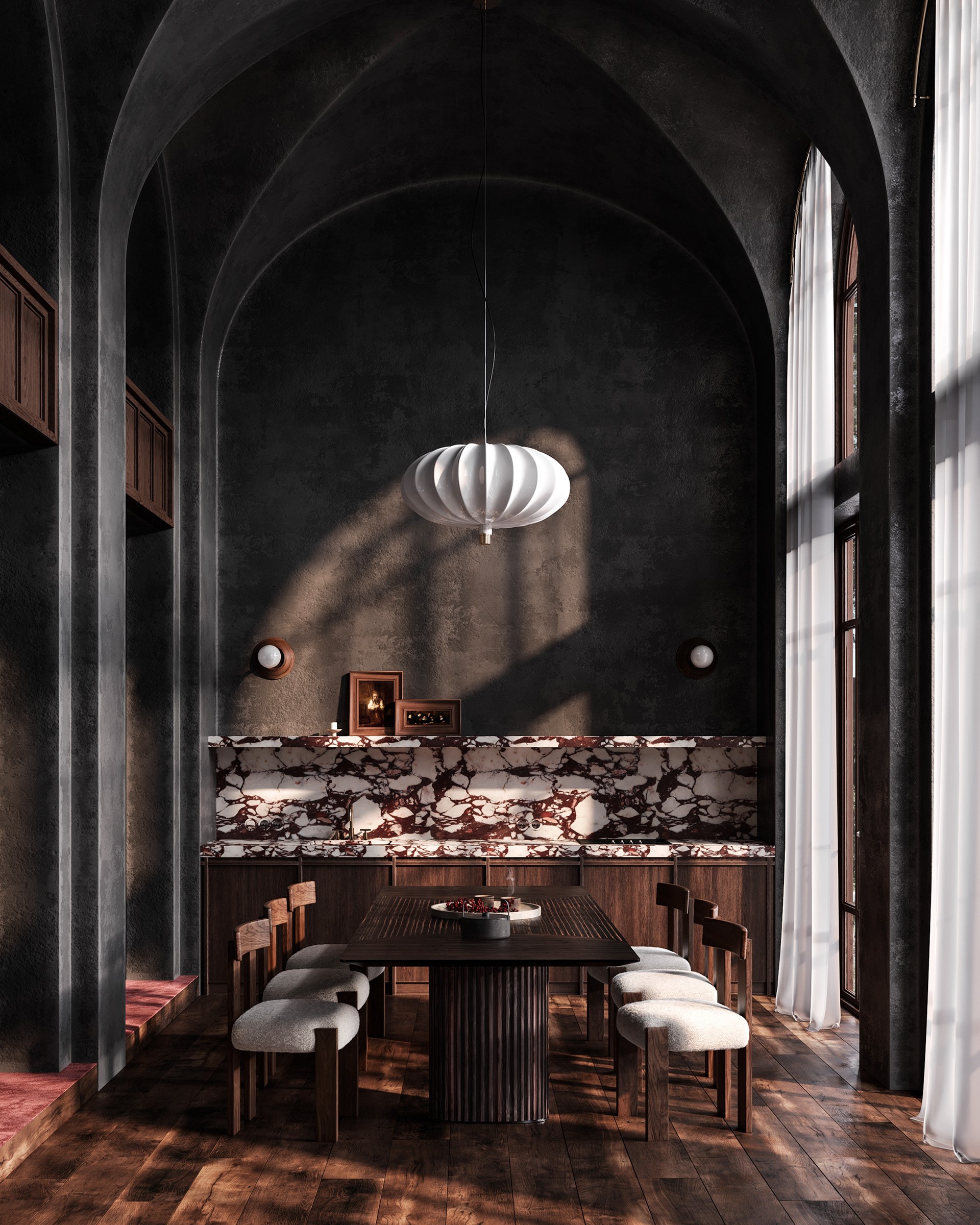 Julia Artukh“深色别墅”概念设计项目-0