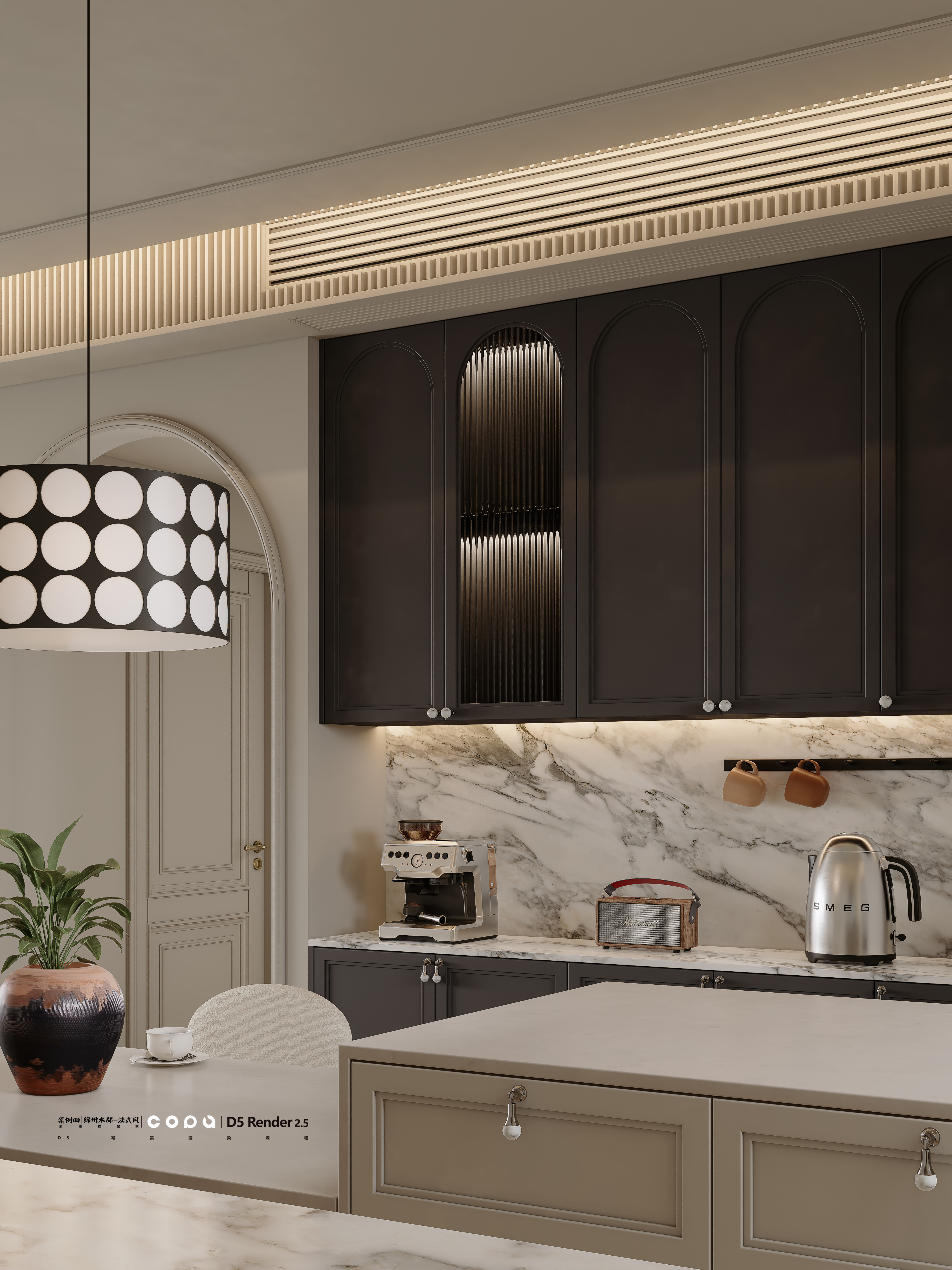 D5 渲染器法式风视觉表现丨壹木空间,靠背视觉-15