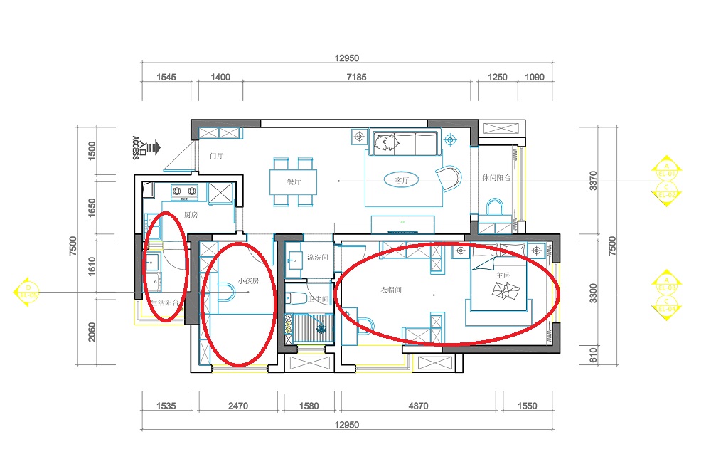 北欧风情的神秘孔雀蓝 | 成都时光俊园 2 室 2 厅 1 卫 1 厨案例解析-24
