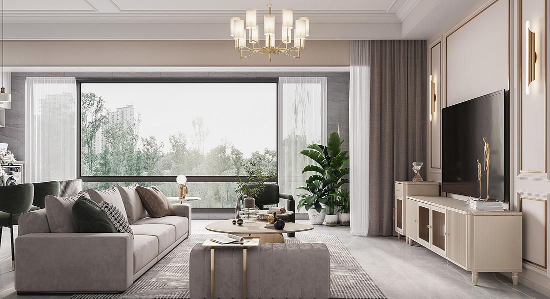 伊丽莎白轻美式浪漫家居设计-6