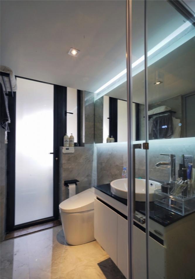 广州 180m²黑白灰原木色简约风格定制案例解读-19