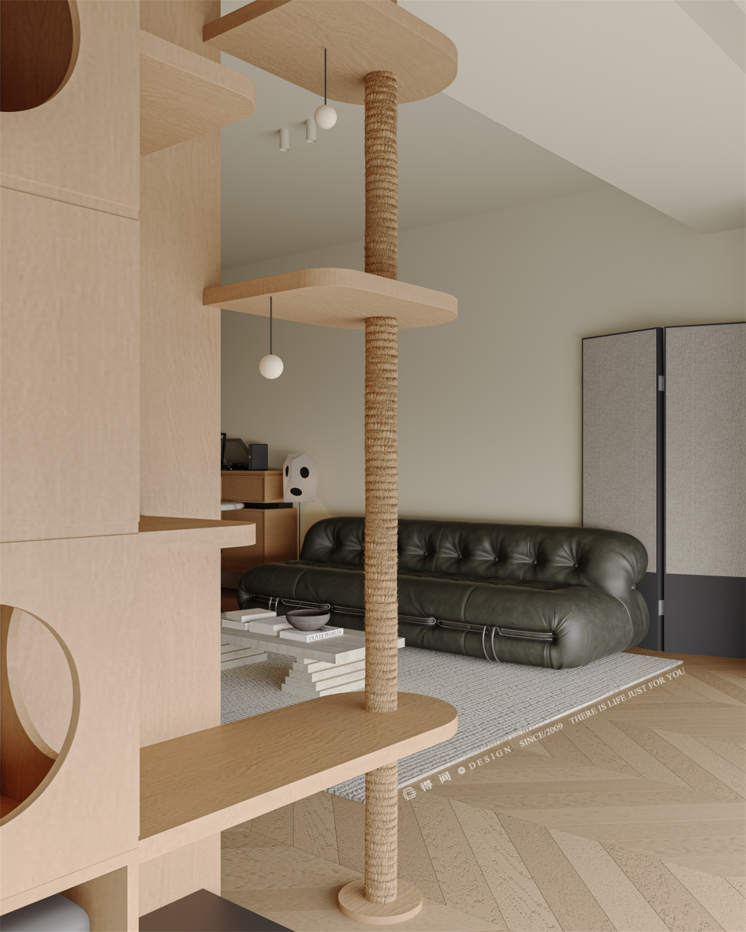 得间设计丨一人 一猫 100㎡...用中古主义塑造独居秘境-78