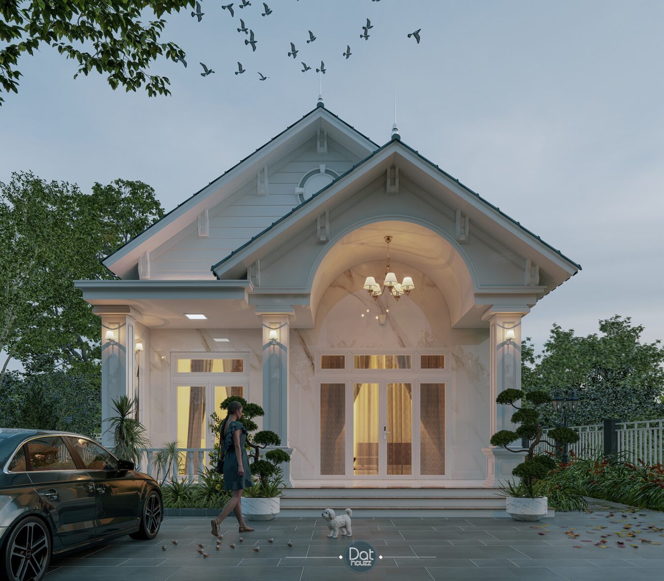 免费的SketchUp房屋外部模型丨DatHouzz-4