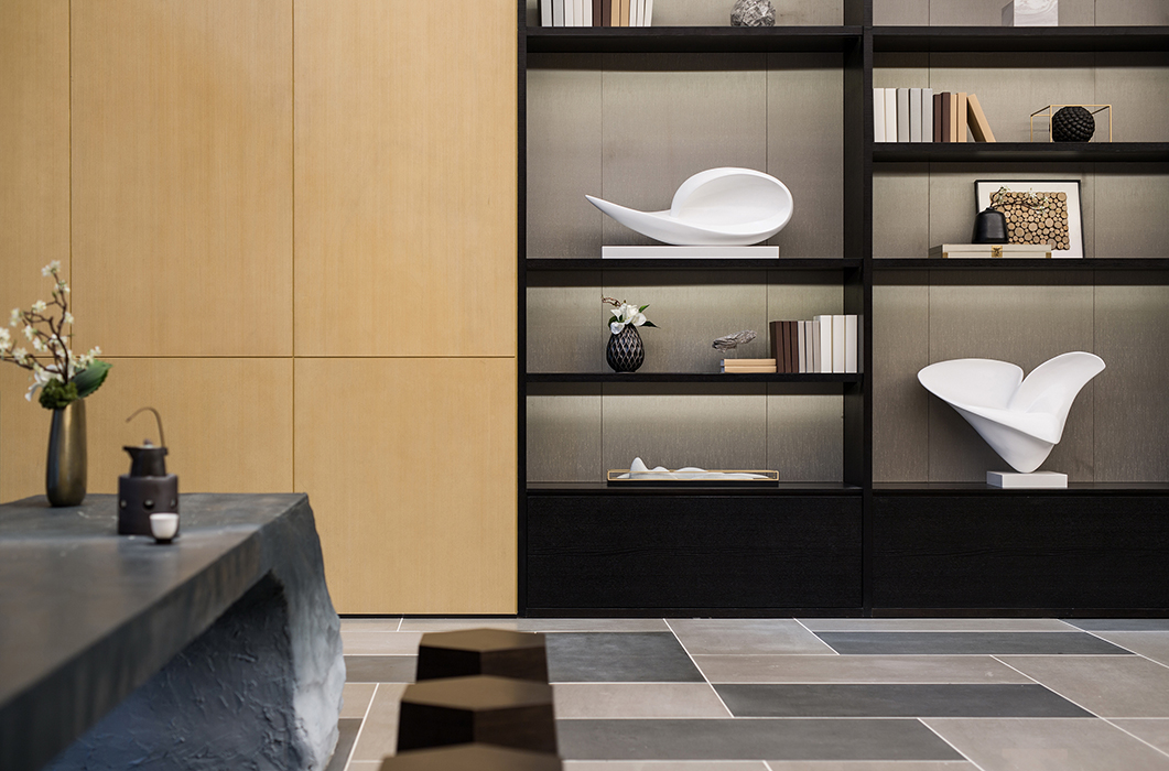 徐州万科翡翠天御售楼处 | 幽微蕴藉，空灵清远-33