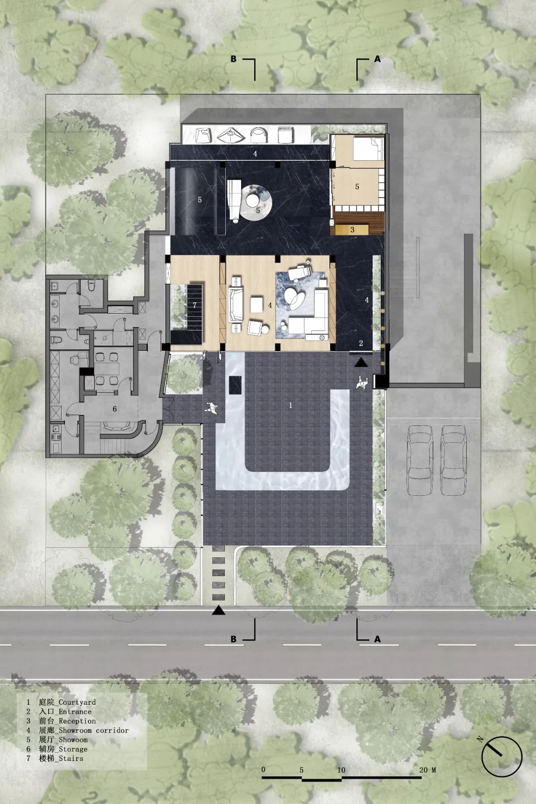 藤编、原木、大理石，自然稳重的空间气场｜寻常设计-77