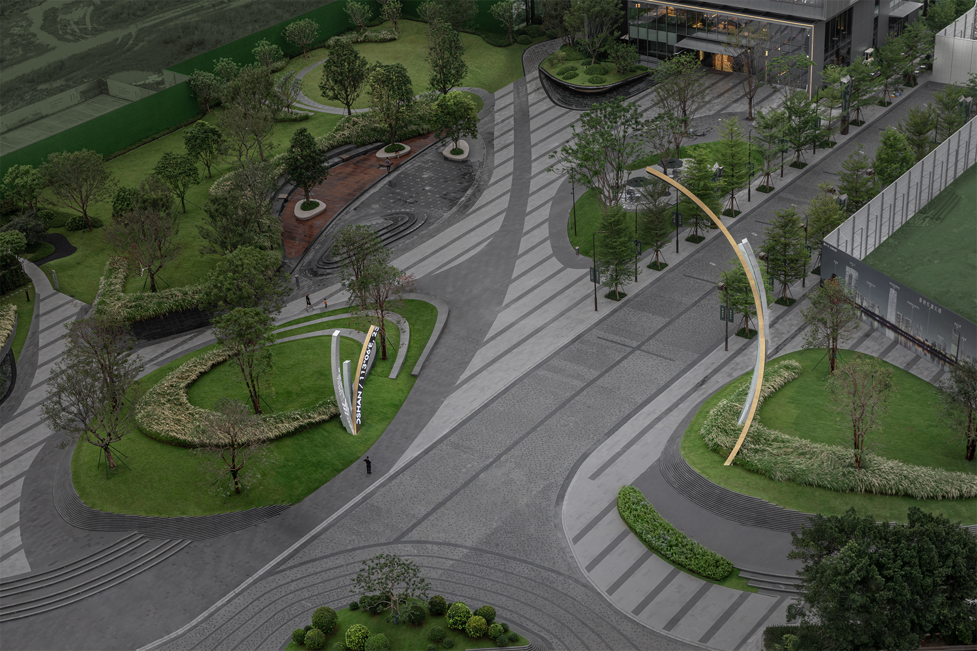 佛山超级中轴,灯湖中轴公园丨中国佛山丨图石设计-25