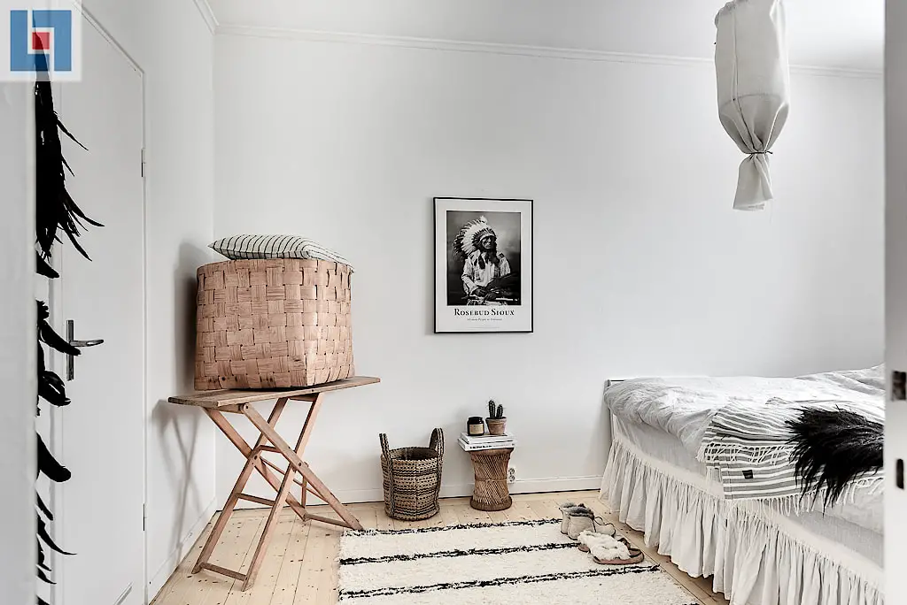 瑞典 46 平米民族风公寓的平衡魅力-14