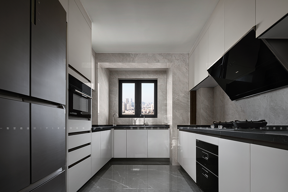 风随影动,黑白写意水墨画之居-17