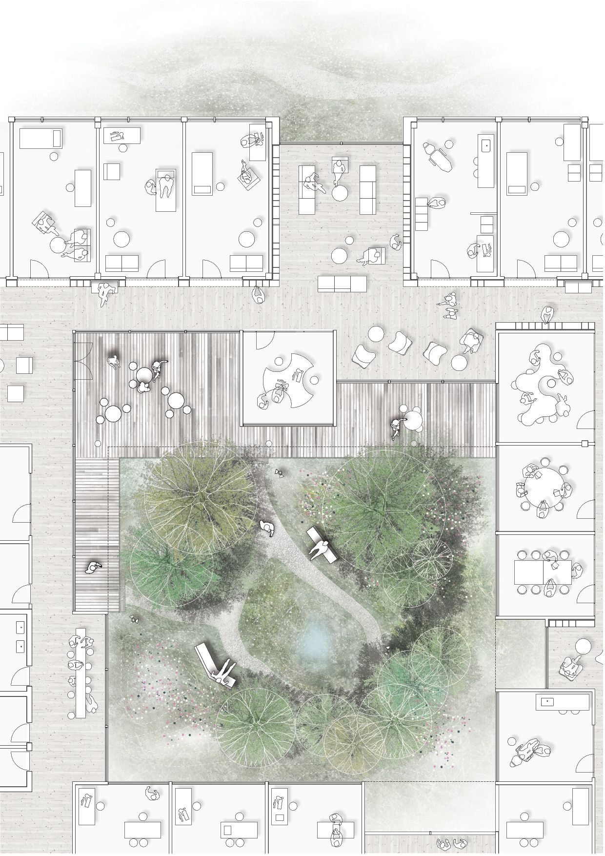 哥本哈根 Steno 糖尿病中心 | 融入自然的疗愈空间-33