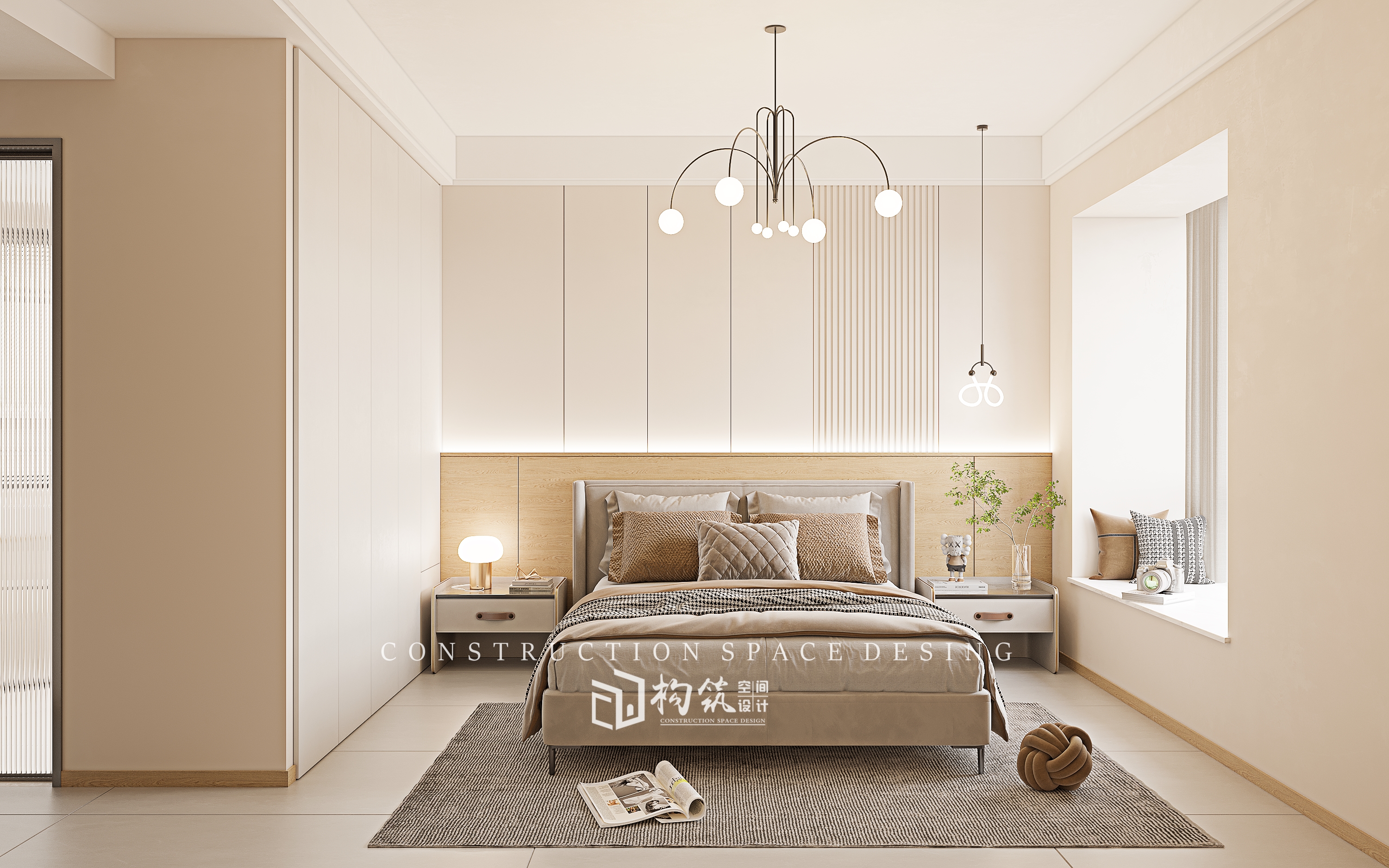 东方帝景奶油风室内设计-36