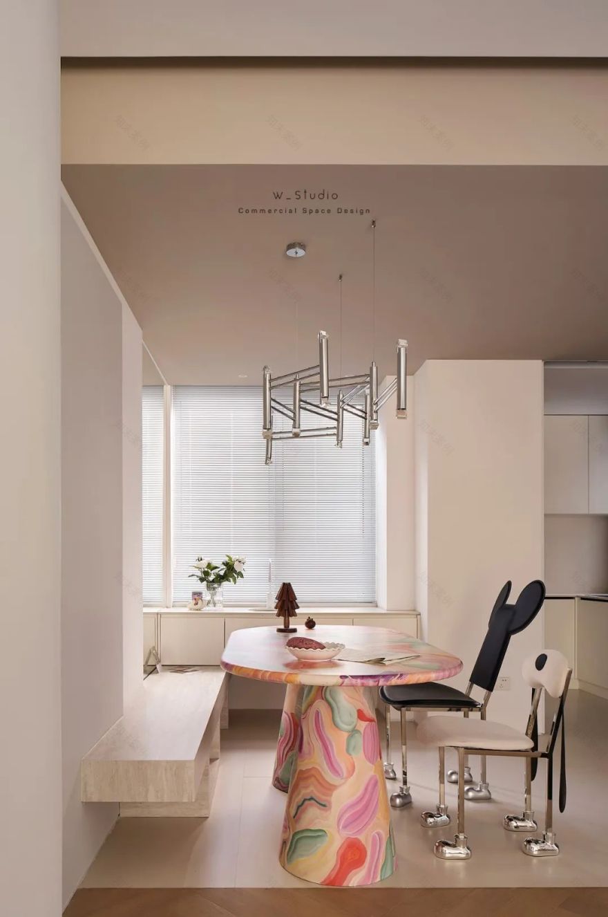 莫奈色彩的现代家居丨无一内建筑设计事务所-29