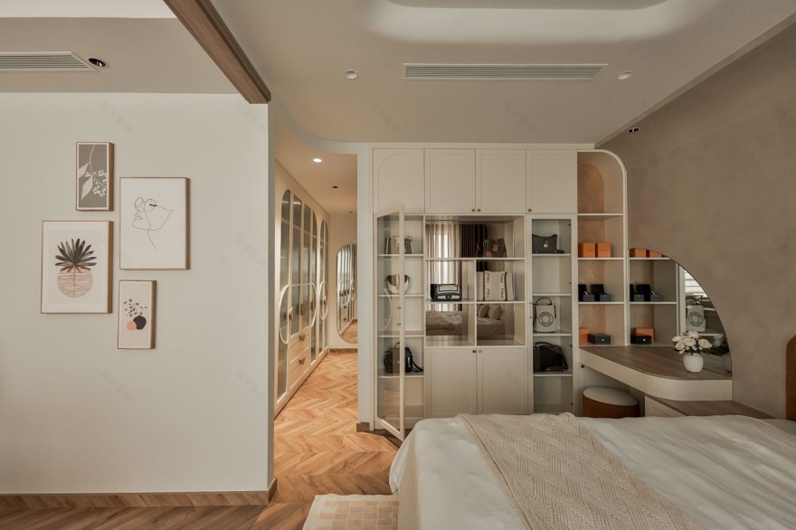 现代奶油风平层丨越南胡志明市-31