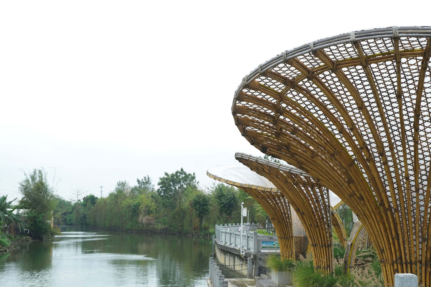 Huanglong Waterfront Bamboo Pavilion 2.0 | 融合古典与现代的竹艺建筑-18