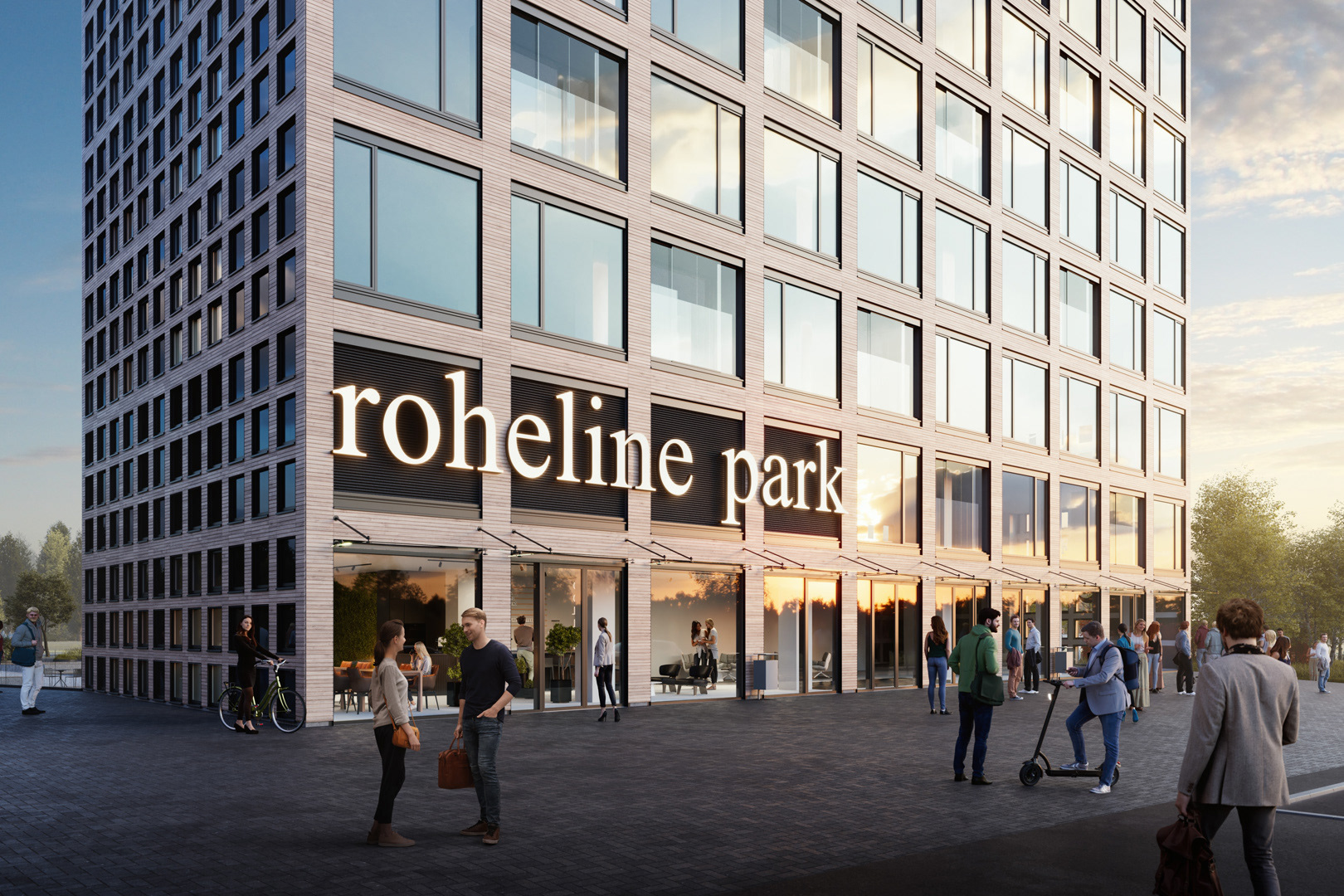 Roheline Park 办公楼商业 CGIs丨爱沙尼亚塔尔图丨Yellow Studio-18