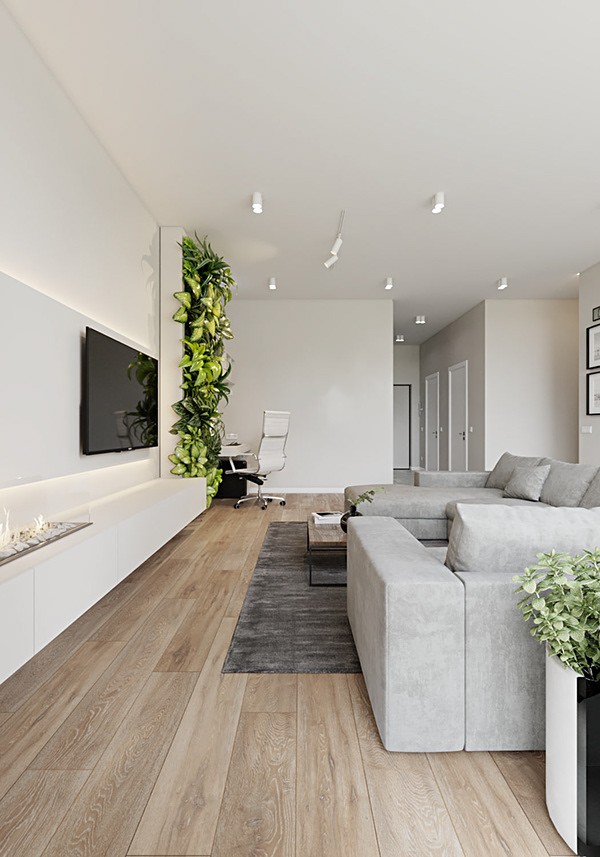 乌克兰104㎡现代简约风公寓设计-4