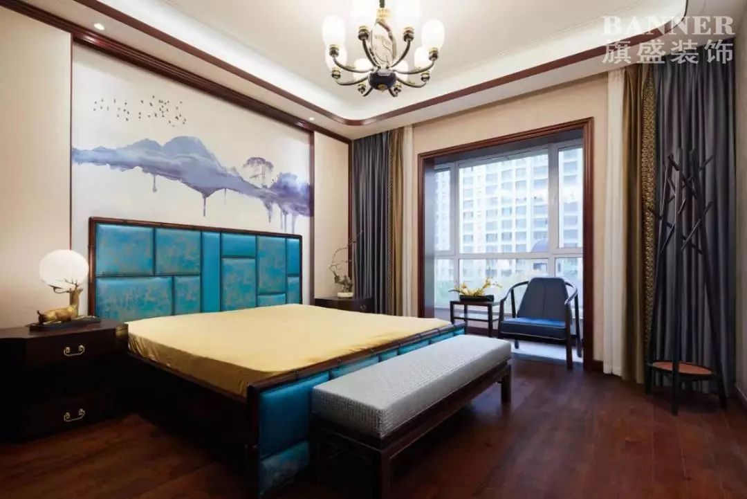 新中式家装典范 | 西安海德堡 310㎡空间设计-96