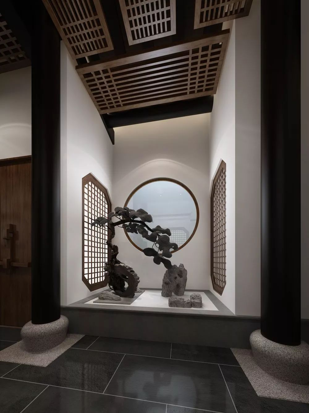 壹木装饰丨中匠茶叶 | 宁静茶香,上下杭间的雅致空间-25