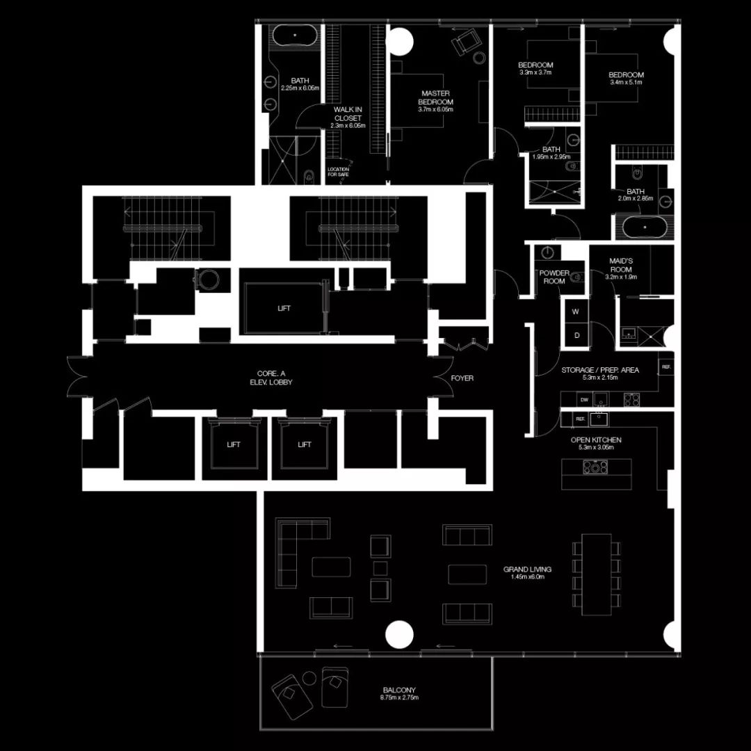 看看迪拜的房子，号称“空中别墅”，最小户型300平米-86