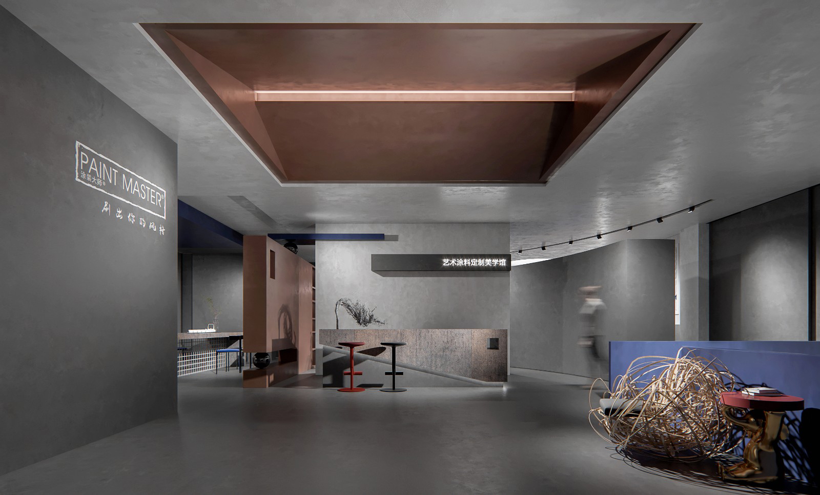 涂装大师 艺术漆展厅 | 尚层国际设计-2