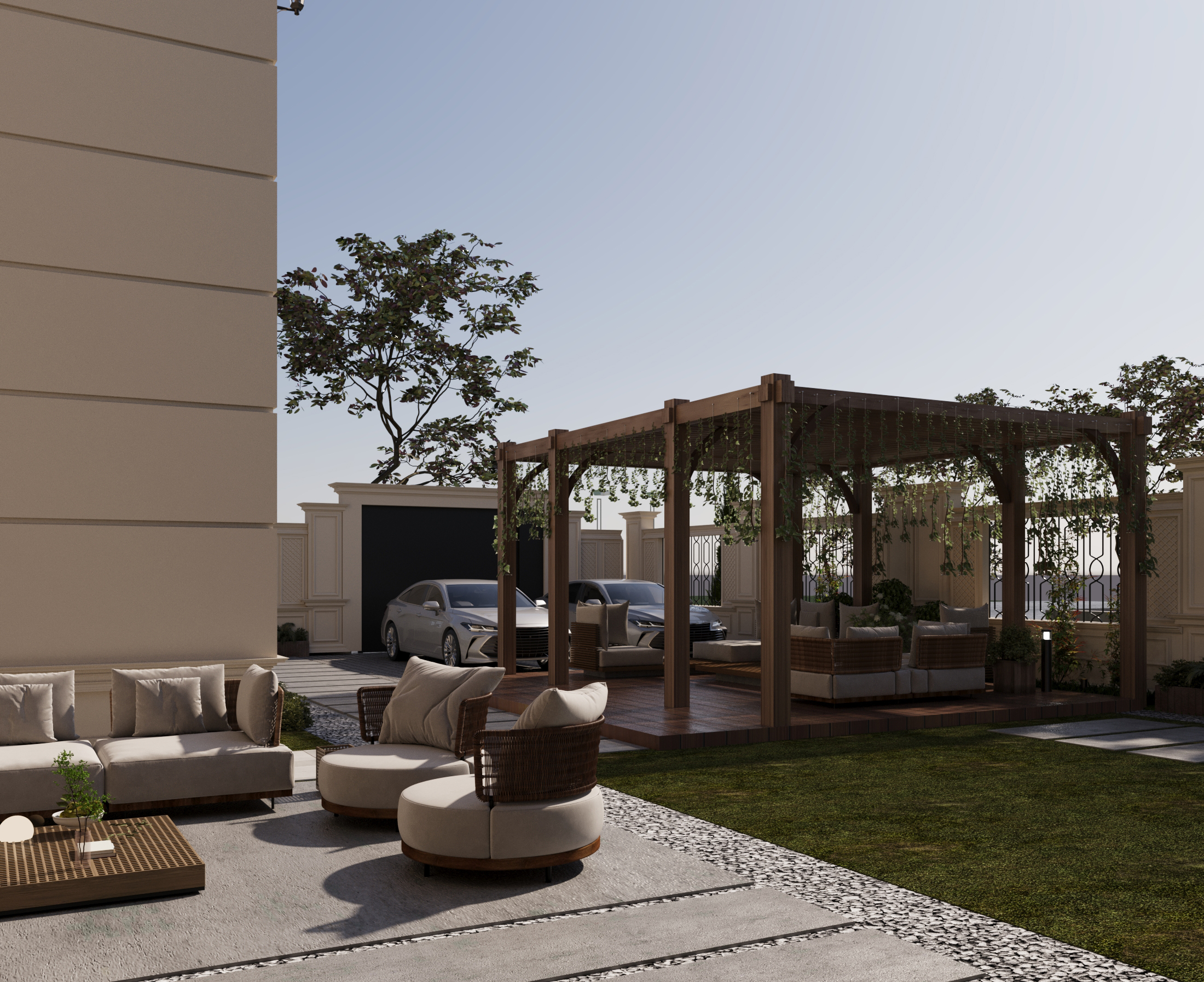 villa exterior landscape-1