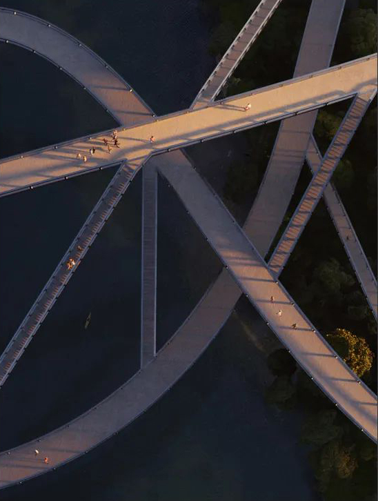 南京秦淮新河步行桥方案丨中国南京丨建筑大师 Christian Kerez-16