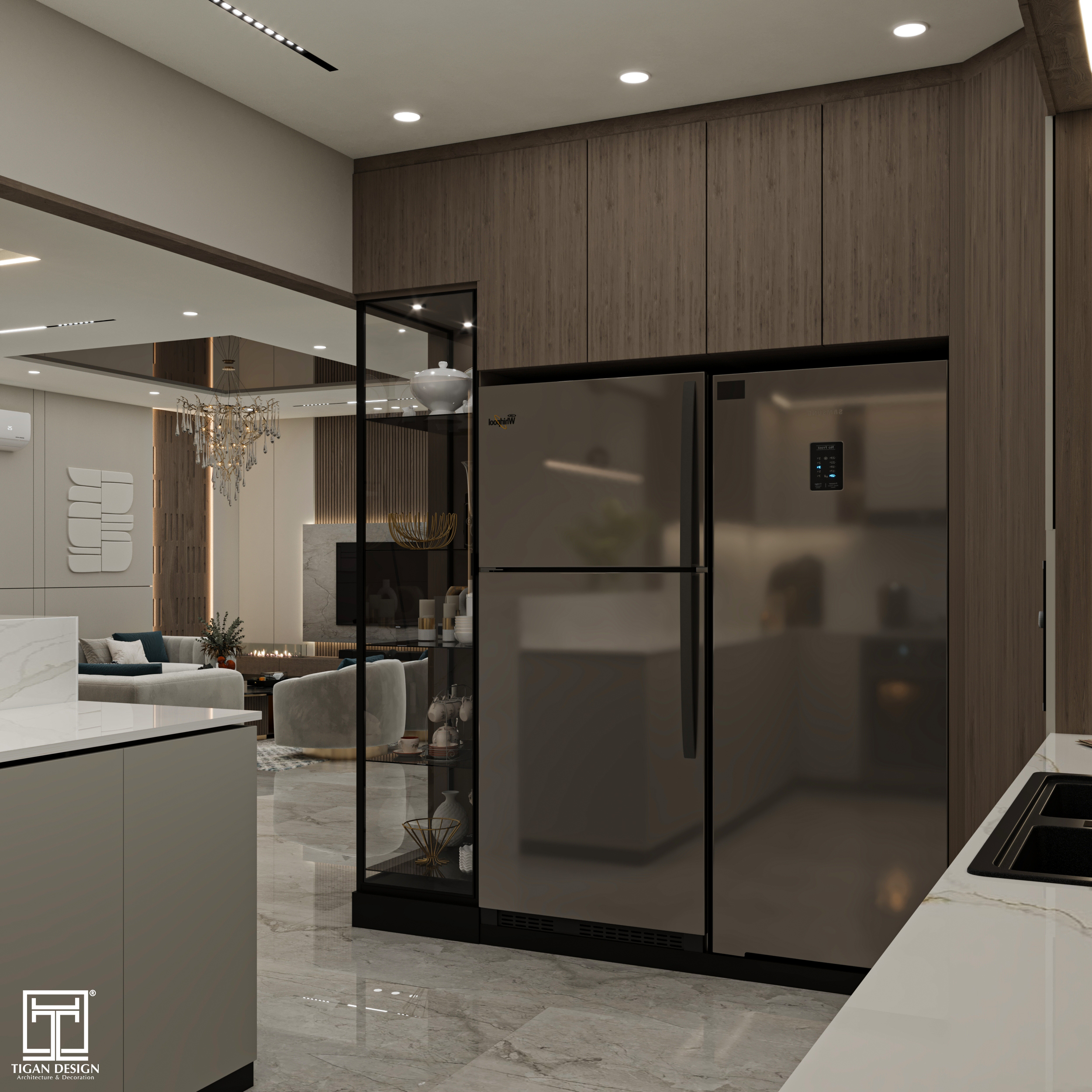 现代奢华接待空间-23