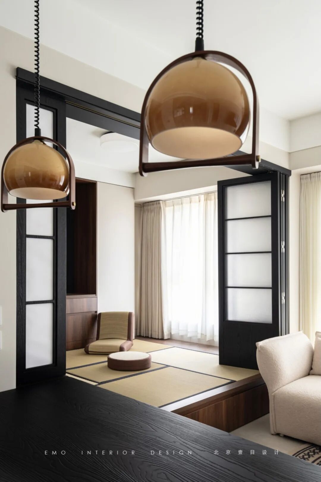 7㎡次卧爆改多功能厅！榻榻米+茶室+书房，120平秒变200平豪宅体验-35