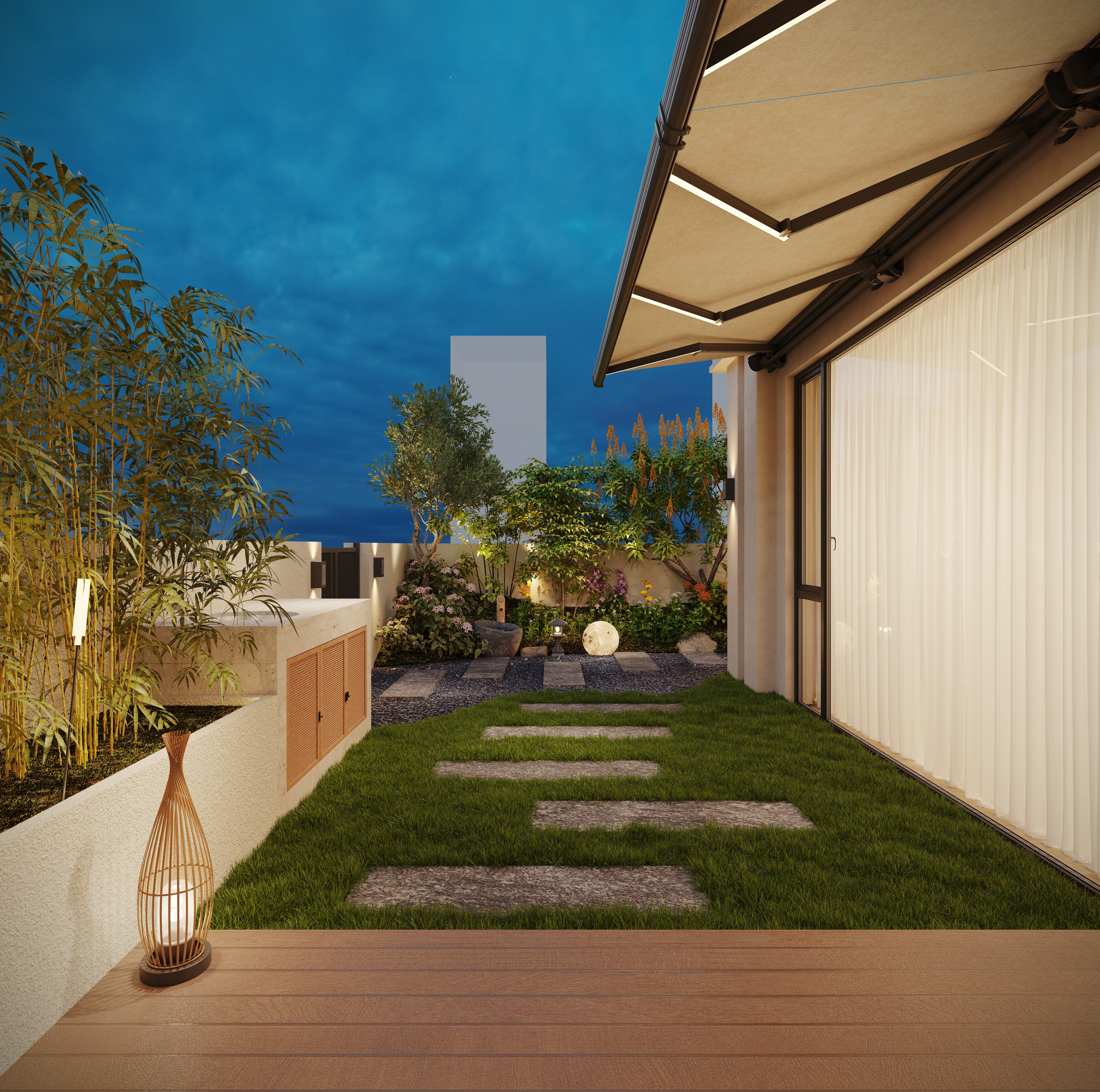 现代 奶油大平层-24